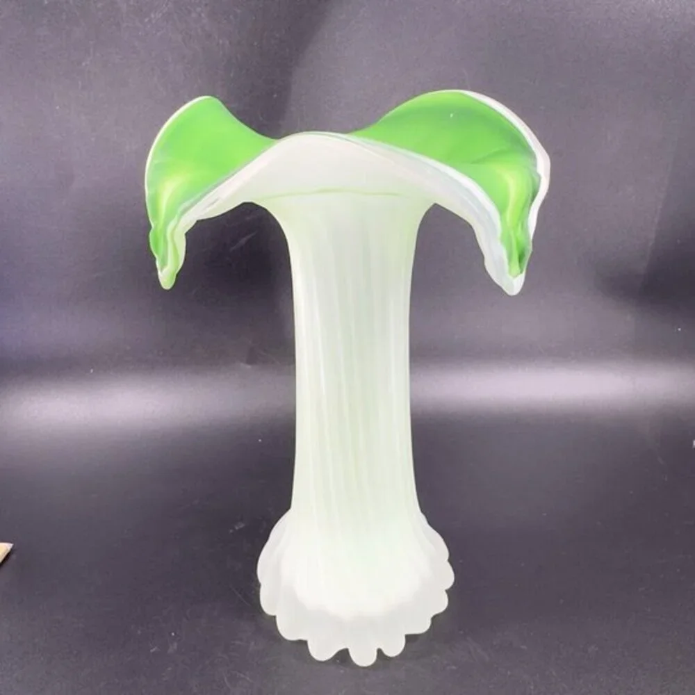 Glass Vase vintage 1970s